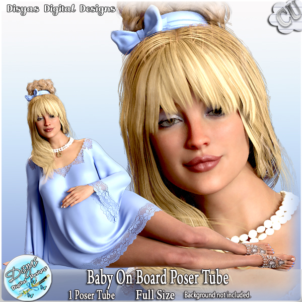 BABY ON BOARD TUBE PACK CU - FS by Disyas - Click Image to Close